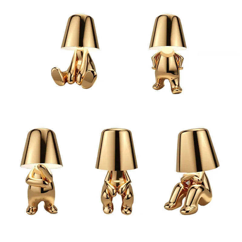 Lampe Pensante Italienne Enfant Doré