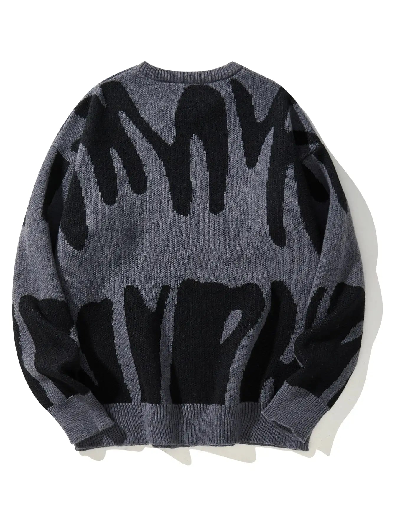 Pull Homme à Motif Jacquard Contrasté