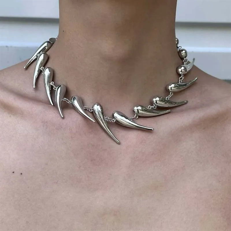 Collier Ras du Cou Punk Hip-Hop