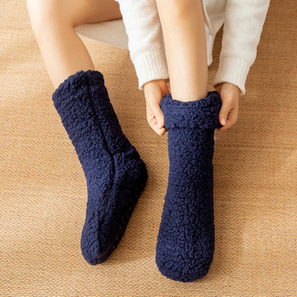 Chaussettes Velours Doux Femme Hiver