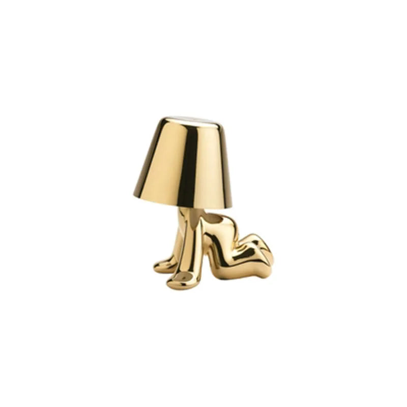 Lampe Pensante Italienne Enfant Doré
