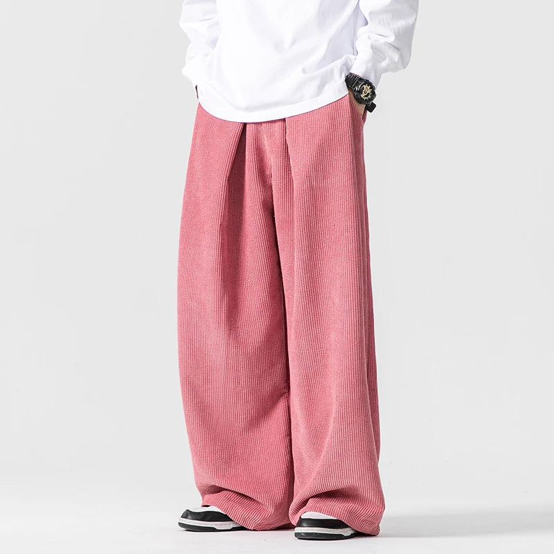 Pantalon Harem Côtelé Homme Automne