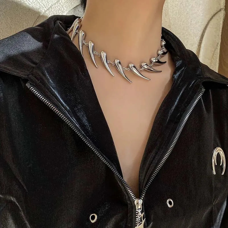 Collier Ras du Cou Punk Hip-Hop