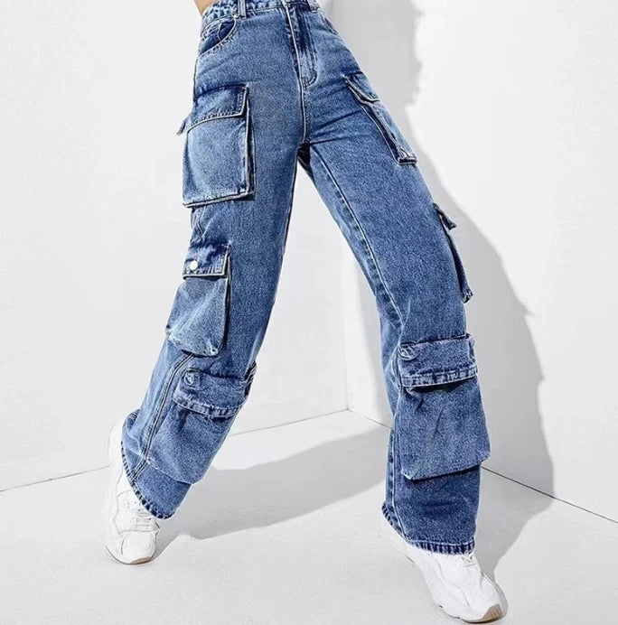 Pantalon Jean Femme Taille Haute
