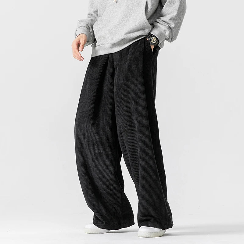Pantalon Harem Côtelé Homme Automne