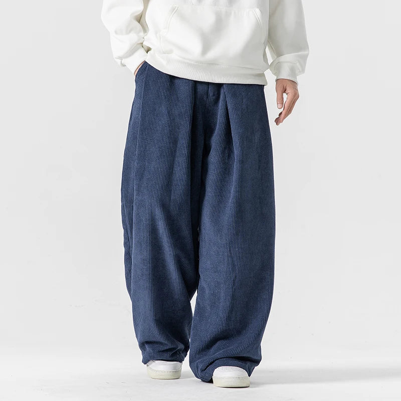 Pantalon Harem Côtelé Homme Automne