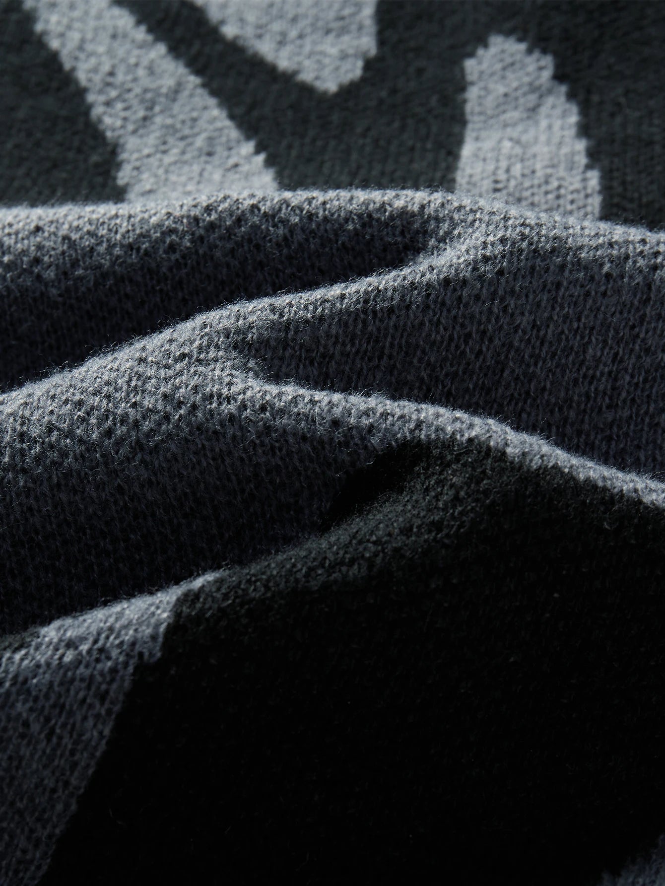 Pull Homme à Motif Jacquard Contrasté