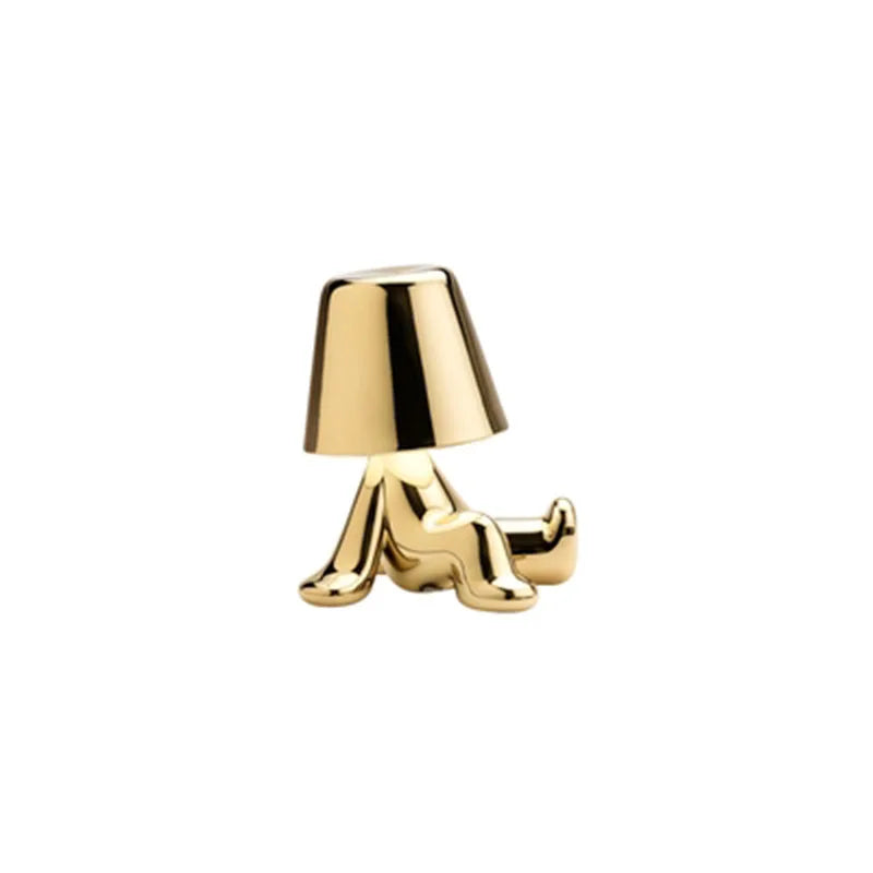 Lampe Pensante Italienne Enfant Doré