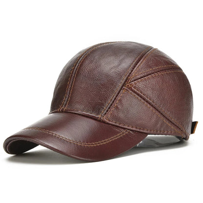 Casquette en cuir véritable homme - Hiver stylé