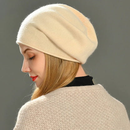 Bonnet Femme en Cachemire Luxe