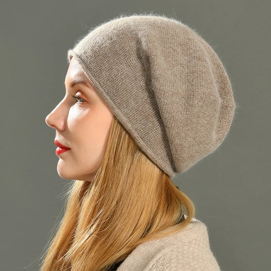 Bonnet Femme en Cachemire Luxe