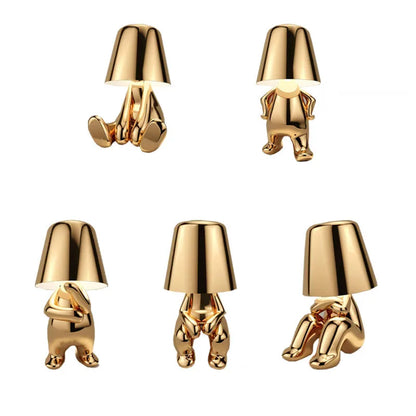 Lampe Pensante Italienne Enfant Doré