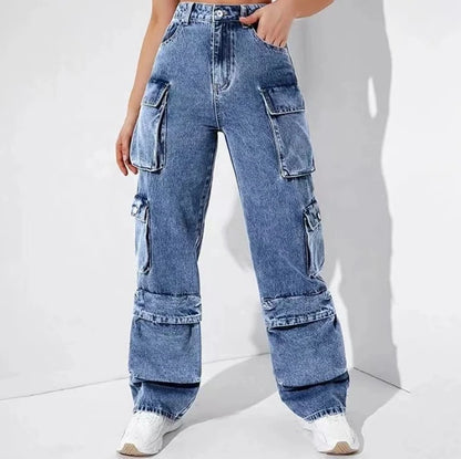 Pantalon Jean Femme Taille Haute