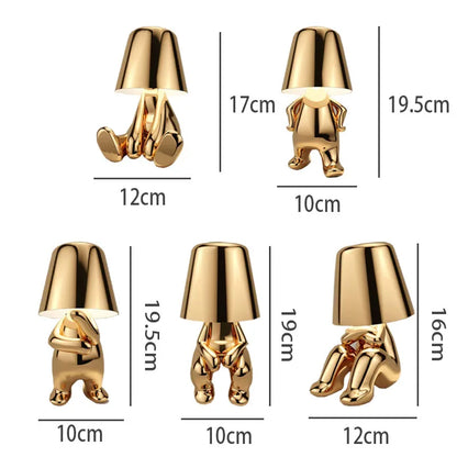 Lampe Pensante Italienne Enfant Doré
