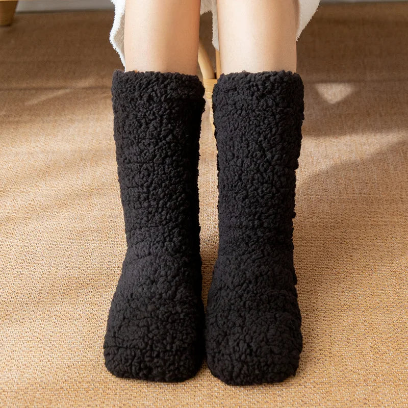Chaussettes Velours Doux Femme Hiver