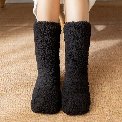 Chaussettes Velours Doux Femme Hiver