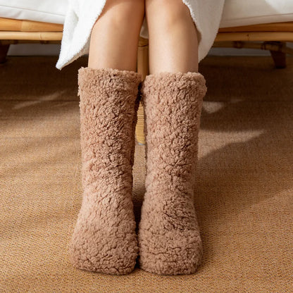 Chaussettes Velours Doux Femme Hiver