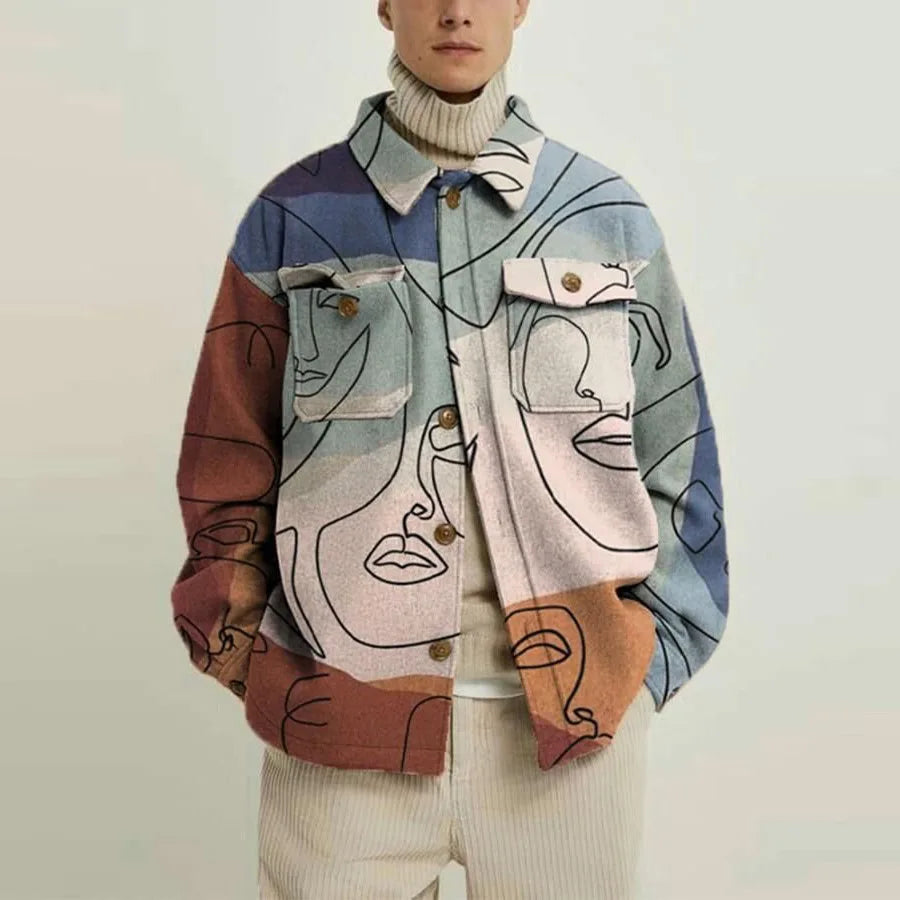 Manteau Homme à Simple Boutonnage 
