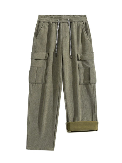 Pantalon cargo velours côtelé homme