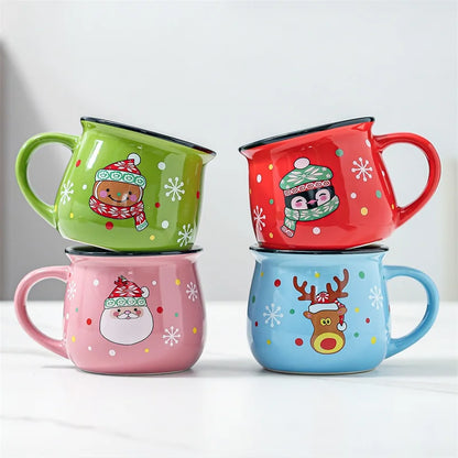 Tasse de Noël 350ML en céramique festive