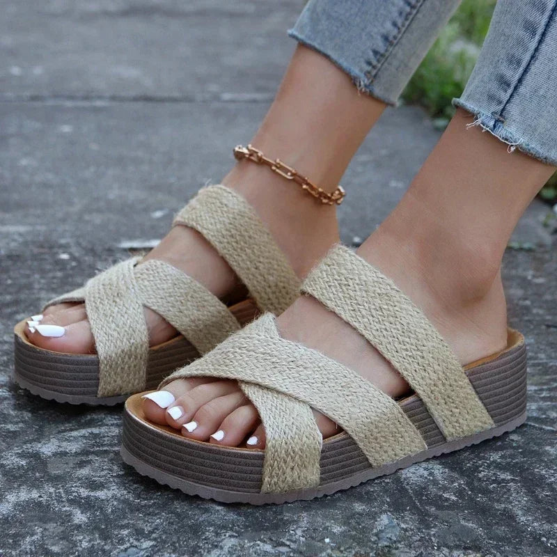 Sandales en liège pour femme élégantes