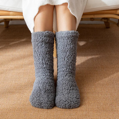 Chaussettes Velours Doux Femme Hiver