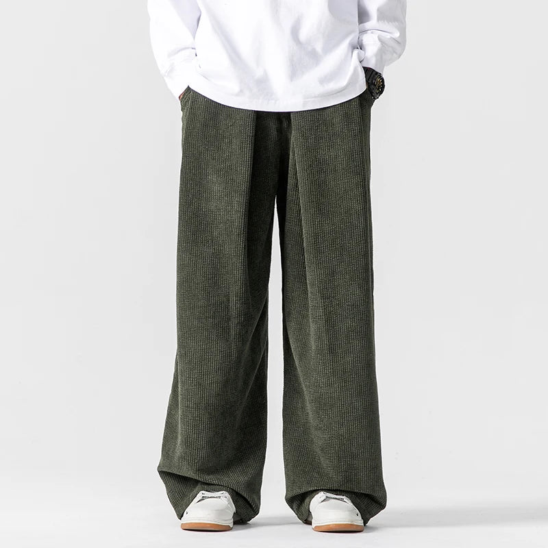Pantalon Harem Côtelé Homme Automne