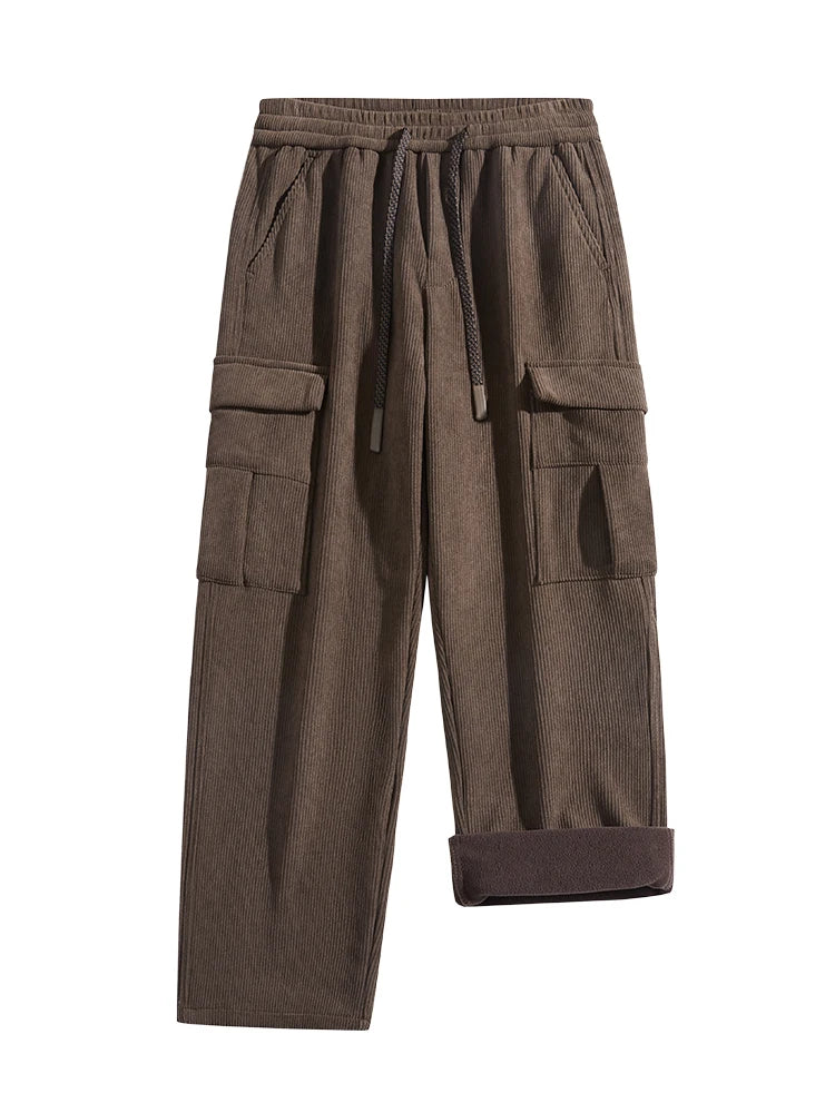 Pantalon cargo velours côtelé homme