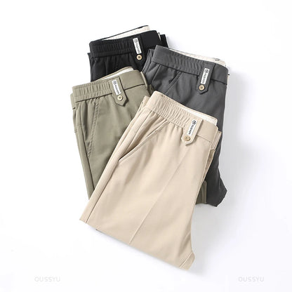 Pantalon classique couleur unie pour homme