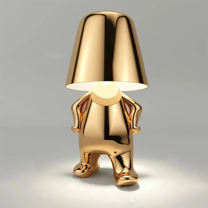 Lampe Pensante Italienne Enfant Doré