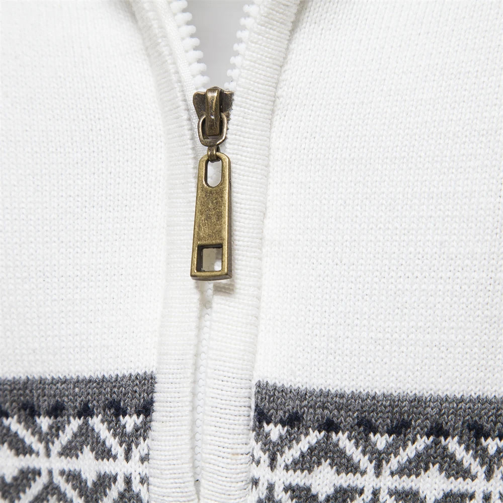 Pull Zippé Homme en Coton Premium