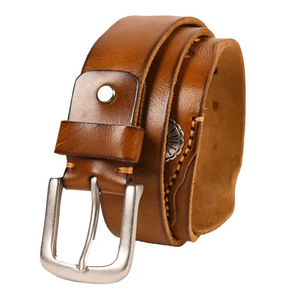 Ceinture élégante de cow-boy en cuir véritable