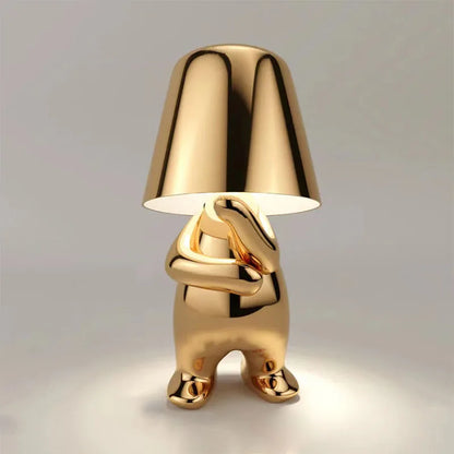 Lampe Pensante Italienne Enfant Doré
