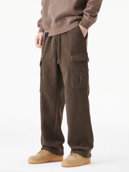 Pantalon Cargo en Velours Hiver Homme